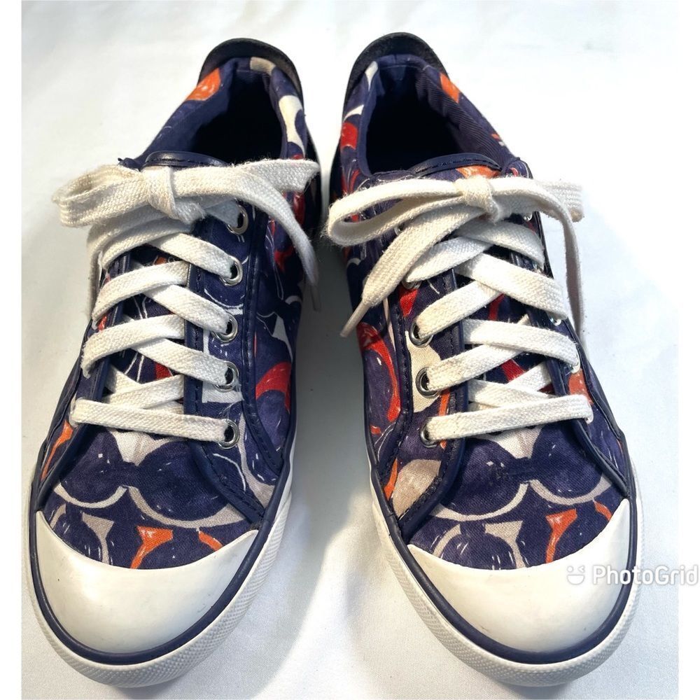 COPY - Coach Barrett Casual Sneakers Shoes Women’s Canvas Sig C Size 6M. Front …